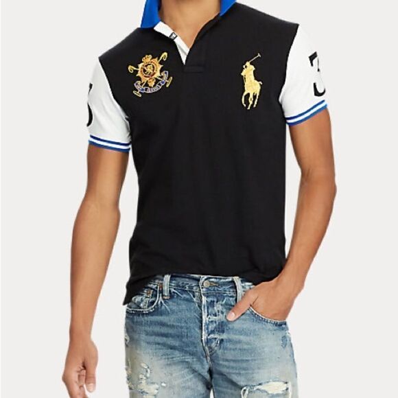 Polo Ralph Lauren Short Sleeve Scotland Polo Shirt Size Medium - Picture 8 of 8